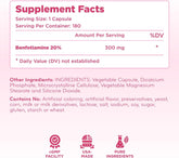 High Absorption Vitamin B1 Benfotiamine 300mg - Benfotiamine Supplement for Glycation Heart and Nerve Support - Vegan Non-GMO & Gluten Free Fat Soluble Thiamine B1 Supplement (180 Servings)